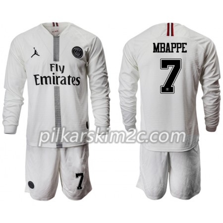 Koszulka Paris Saint-Germain Mbappé 7 Jordan Biały Dziecięca Trzeciej 2018-2019 - Koszulki Piłkarskie(L/S)